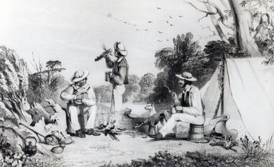 An Exploring Party in Search of Suitable Land for a Sheep-Run, c.1847 by Alexander Denistoun Lang